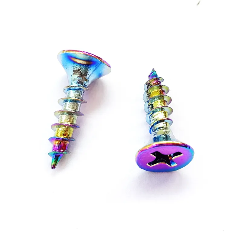 Factory Supply Rainbow Color Screw Small Wooden Jewelry Box Screw