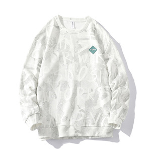 <span class=keywords><strong>Pull</strong></span>-over manches longues pour hommes, ample, estival et décontracté, en velours, à la mode, 2020 - Product Image 4