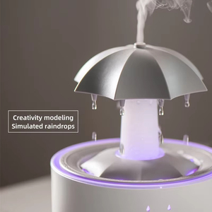 Humidificateur d'air rotatif en forme de goutte d'eau avec veilleuses, diffuseur d'huiles essentielles silencieux pour la maison, lampe parfumée colorée - Product Image 6