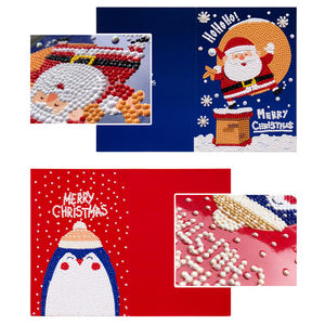 <span class=keywords><strong>Cartoon</strong></span> Kids Handgemaakte Cadeau 5d Diamant Borduurwerk Papier Diy Wenskaart Ansichtkaarten Kerst Wenskaarten - Product Image 4