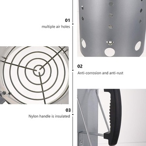 Accessoires <span class=keywords><strong>de</strong></span> cuisine <span class=keywords><strong>en</strong></span> plein air pour le camping et le barbecue, allume-charbon pour barbecue <span class=keywords><strong>en</strong></span> <span class=keywords><strong>fonte</strong></span> - Product Image 3