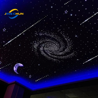 Panneau de plafond à fibres optiques LED, matériau PMMA, télécommande, gradation, indice de protection IP33, léger, garantie de 3 ans pour l'intérieur