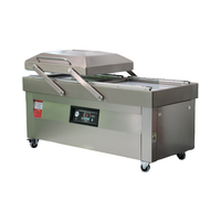 Machine d'emballage sous vide LITENG électrique 800 mm à double chambre avec couvercle auto-élévatif et pompe haut de gamme pour l'emballage de textiles et de sachets en feuille