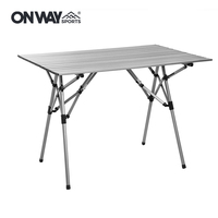 Table de pique-nique pliable portable en aluminium léger Onwaysports pour le camping