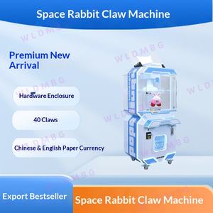 Máquina de garras metálica para videojuegos, modelo Space Rabbit 40, doble jugador, <span class=keywords><strong>con</strong></span> cristal y monedero, superventas para exportación, modelo 2569 - Product Image 5