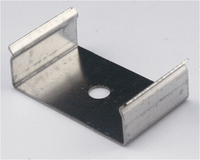 Clips en plastique à Led en Pvc à bas prix pour profilé en Aluminium, lumière d'extrusion en Aluminium à Led en forme de U
