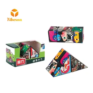 Promotional Plastic Toys Custom Paper Flip Synthetic Folding Magic Puzzle Cube Decomp Toy