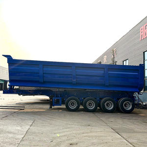 ront Axle Lift 4/5/6 Axle Rear Dump Semi <b>Trailer</b> 40-100 Ton Cargo Dump Truck Tipper <b>Trailer</b> with U Shape - Product Image 6