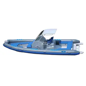 Barco luxuoso com casco rígido para catamarãs, barco de alumínio com tubos de hypalon, 28 pés, luxuoso, para venda