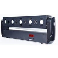 Yifa Club nocturno profesional 4 ojos RGB láser 5 LEDs blancos cálidos RGB estroboscópico 3 en 1 luz con cabezal móvil