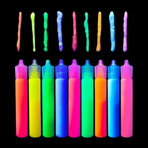 Art Leveringen Diy Schilderen 9 Kleuren 30Ml Kit Voor Kinderen Niet Giftig Diy Projecten Glow In The Dark acryl Non-Tox Art Acryl Verf Set