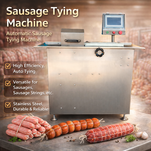 Machine automatique à nouer les saucisses SUS304l, machine à nouer les saucisses, ligne de traitement de saucisses, <span class=keywords><strong>chorizo</strong></span> et salami à haute efficacité - Product Image 1