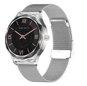 Nouvelle arrivée <span class=keywords><strong>2021</strong></span> Montre intelligente Dt86 Bracelet en fer Montre de luxe pour femmes Fréquence cardiaque Pression artérielle Suivi sportif Montre intelligente - Product Image 1