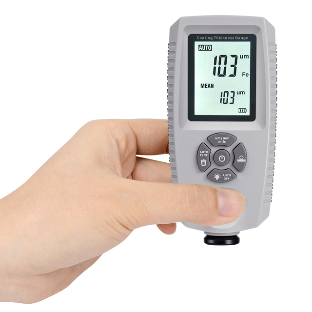 EC-500A Zero Calibration Automatially Detect Substrates With LCD Display Digital Coating Thickness Gauge