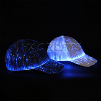 Cappello LED a Prezzo di Fabbrica, Berretto da Baseball Luminoso Ricaricabile con Luci in Fibra Ottica per Feste, Ballerini e Artisti