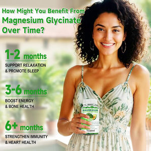 Suplemento de magnesio y vitaminas de alta calidad de marca privada en cápsulas blandas que apoya la calidad del sueño y la salud de los huesos, las articulaciones y los músculos. - Product Image 3