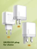 LDNIO A2526C pas cher prix 45w Type c Usb téléphone portable 45w mur Charge rapide 3.0 Pd chargeur 45w pour ordinateur portable tablette