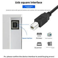 Câble d'extension de données USB 2.0 pour imprimante, 3m, synchroniseur standard, conducteur en cuivre pur PVC pour ordinateur d'entreprise