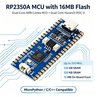 Waveshare RP2350-Plus Papan Mikrokontroler yang Ditingkatkan Berbasis Raspberry Pi RP2350A Dual-Core Dual-Architecture Kompatibel dengan Pico 2
