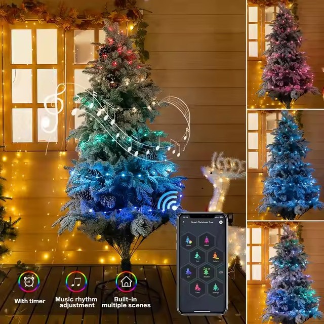 App Control Smart LED Fairy Light USB With Remote Waterproof Music Sync LED String Light for Indoor Outdoor Christmas Light