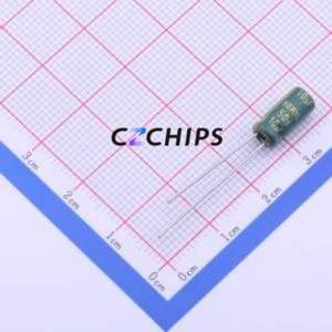 Condensador Electrolítico de Aluminio de Orificio Pasante RC050M100LO5*11TH-2A1E, Orificio Pasante, D5xL11mm 10uF 20% 50V 145mA-100kHz - Product Image 1