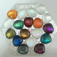 Blanc Chrome Shell Poudre Perle Sirène Pigment Solide Frottement Poussière Paillettes Poudre À Ongles