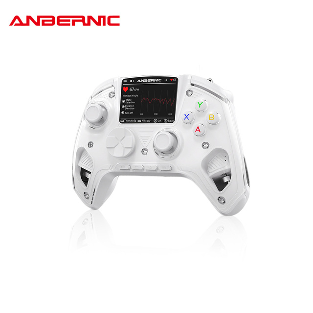 ANBERNIC RG G01 Game Controller 2.5D IPS Screen, Real-time Heart Rate Monitoring for Gaming Wireless Gamepad 2100mAh Battery