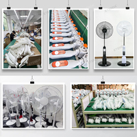 Ventilateur solaire sur pied de 16 pouces pour le camping en plein air, panneau solaire mono 20W, batterie 18000mAh avec lumière nocturne et 2 ampoules
