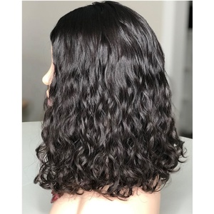 Double Drawn Human <strong>Hair</strong> Toupee for Women Top <strong>Hair</strong> <strong>Piece</strong> Natural Color <strong>Curly</strong> Virgin European Remy <strong>Hair</strong> - Product Image 5