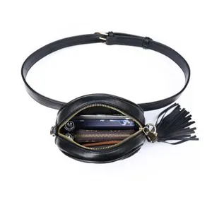 <span class=keywords><strong>Borsa</strong></span> a Tracolla Circolare con Motivo Personalizzato OEM, <span class=keywords><strong>Borsa</strong></span> da Vita Rotonda in Pelle PU per Donne - Product Image 5