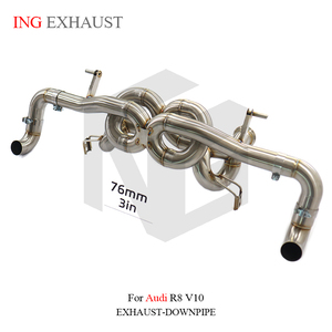 ING per <span class=keywords><strong>Audi</strong></span> <span class=keywords><strong>R8</strong></span> V10 5.2L Scarico Catback in Acciaio Inox Tubi Dritti Senza Valvole Nuovo Design a Doppio X-Pipe Parti per Prestazioni Auto - Product Image 6