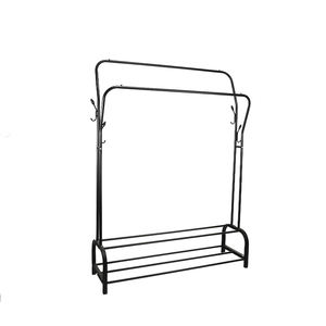 Bastidores de almacenamiento de poste redondo Estante Perchero de <span class=keywords><strong>pie</strong></span> percheros con estante inferior - Product Image 4