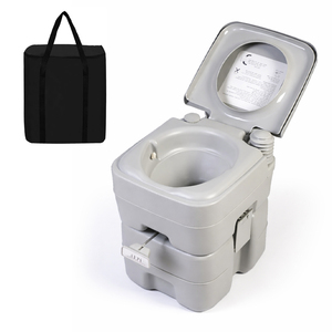 Toilette portable personnalisée de 20 L avec réservoir de <span class=keywords><strong>d</strong></span>échets <span class=keywords><strong>d</strong></span>étachable, plus de 100 chasses <span class=keywords><strong>d</strong></span>'<span class=keywords><strong>eau</strong></span>, toilette de camping pour adultes - Product Image 1