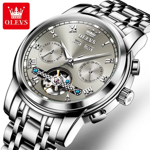 <span class=keywords><strong>Reloj</strong></span> de Pulsera Mecánico de Lujo con Logotipo Personalizado OEM 6607, <span class=keywords><strong>Reloj</strong></span> de <span class=keywords><strong>Hombre</strong></span> Automático con Fase Lunar Clásica y Elegante - Product Image 1