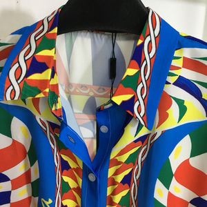 Nouvelle collection été : Ensemble femme imprimé <span class=keywords><strong>motif</strong></span> <span class=keywords><strong>indien</strong></span> avec chemise courte à lacets et leggings moulants - Product Image 4