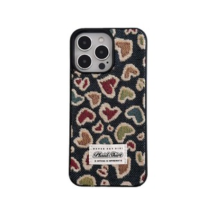 Tschick modello di amore tessuto denim carino adatto per <span class=keywords><strong>iPhone</strong></span> 16 15 14 13 12 Pro Max, cover posteriore protettiva morbida e anti-goccia - Product Image 5