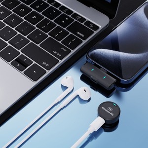 M1 <b>Wireless</b> Lavalier <b>Microphone</b> Type-C Connector Noise Reduction Magnetic Design - Product Image 4
