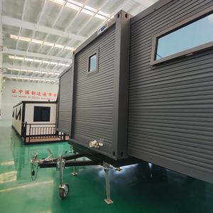 Maisons miniatures modulaires préfabriquées faciles à déplacer, portables, sur remorque, conteneurs extensibles, <span class=keywords><strong>maison</strong></span>-conteneur sur remorque - Product Image 2
