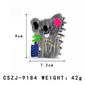 CANYUAN مخصص بالجملة لطيف أزرق كوالا خلات أزياء الحيوان كليب مخلب للفتيات - Product Image 2