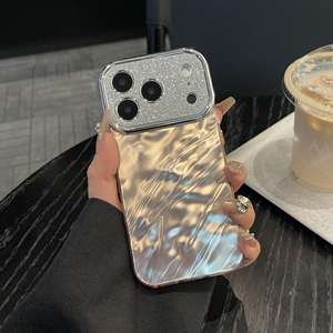 Étui à effet ondulé et pailleté pour iPhone 17 Pro Max/16, aspect premium, antichoc, compatible avec iPhone 14/15 - Product Image 5