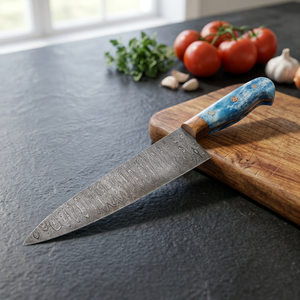 Handmade Damascus Steel ZR#199 Chef <b>Knife</b> <b>Bone</b> <b>Handle</b> Fixed Blade Kitchen Industrial Use OEM Customizable Pakistan <b>Knives</b> <b>Knives</b> - Product Image 2