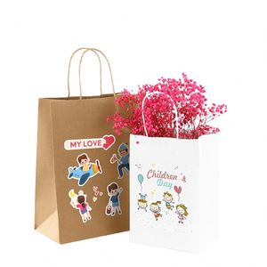 Bolsas de Papel Kraft para Compras, con Asas, Lisas, Color Marrón, en Tamaños Pequeño, Mediano y Grande, para Mercancía, Regalos y Comestibles, Venta al Por Mayor Personalizadas - Product Image 2