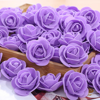 Têtes de roses artificielles en mousse de 3,5 cm, fleurs artificielles en mousse pour ours en roses, cadeau de la Saint-Valentin, décorations florales pour mariage et fête