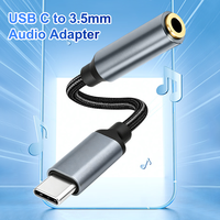 Adaptateur Jack Audio USB Type C 3,5 mm Femelle, Dongle Audio Aux USB C en Plastique avec Feuille de PVC pour iPhone 15 Pro et Samsung S23