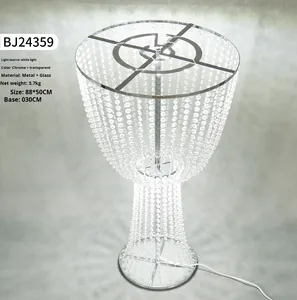 Soporte de flor de cuentas octogonal moderno IP33 impermeable eléctrico LED de plata galvanizada de hierro <span class=keywords><strong>para</strong></span> <span class=keywords><strong>mesa</strong></span> de comedor de Hotel lugar de boda - Product Image 5