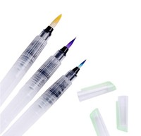 Professionnel 6 pièces rechargeable aquarelle pinceau encre stylo ensemble pour dessin peinture calligraphie Art fournitures