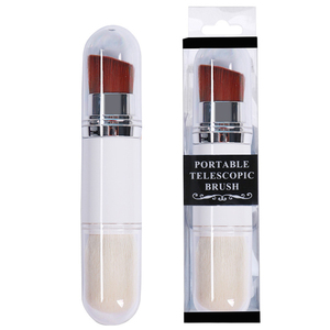 <span class=keywords><strong>Pinceau</strong></span> de maquillage simple rétractable avec double tête <span class=keywords><strong>pour</strong></span> fond de <span class=keywords><strong>teint</strong></span> et application de poudre libre - Product Image 4