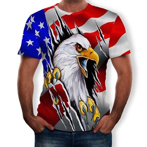 T-shirt personnalisé en sublimation intégrale pour hommes, coupe automatisée, effet délavé, vente en gros directe usine - Product Image 4