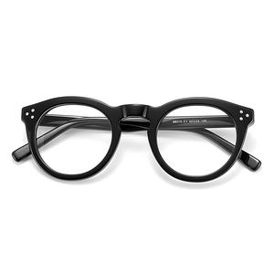 Nouvelles montures de lunettes rondes en acétate, monture complète, unisexe, confortables, origine Danyang 88015 - Product Image 2