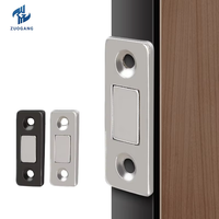 Loquet de porte magnétique ultra-mince matériel d'armoire en acier pour cuisine salon placard extérieur fonction muette pour usage domestique